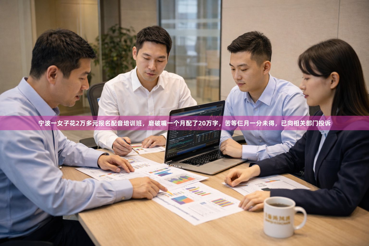 宁波一女子花2万多元报名配音培训班，磨破嘴一个月配了20万字，苦等仨月一分未得，已向相关部门投诉