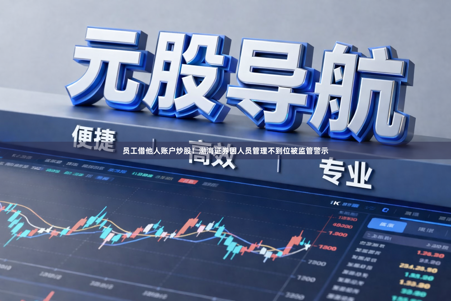员工借他人账户炒股！渤海证券因人员管理不到位被监管警示