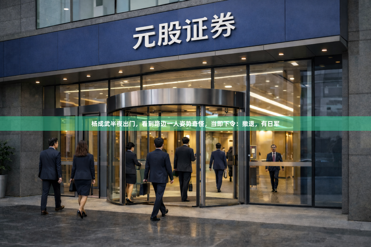 杨成武半夜出门，看到路边一人姿势奇怪，当即下令：撤退，有日军